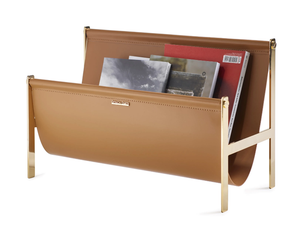 Magazine rack - Tanned leather magazine rack _ Opinion Ciatti